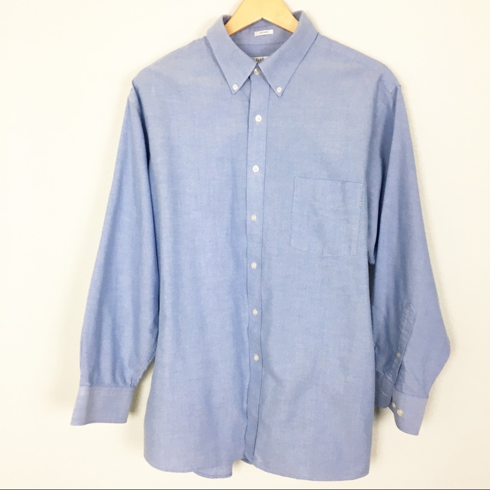 VAN HEUSEN Blue Dress Shirt 17.5